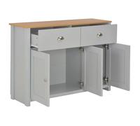 ""SALE 2026""Buffet de cuisine stable - Placard Cabinet bahut Gris - Buffet Gris 112x35x81cm 36.66 Kg 827596