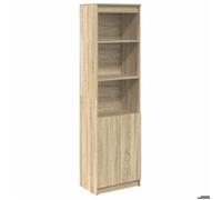 ""SALE 2026""Buffet haut - Armoire haute vitrine - WINWIN - chêne sonoma 50x35x180cm - bois d'ingénierie 32.4 Kg 9818638