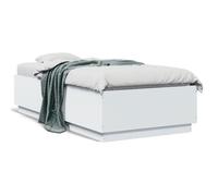 ""SALE 2026""Cadre de lit - 1 personnes - Structure de lit - 193x93x40cm blanc 90x190cm,37.6 Kg 112710