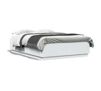 ""SALE 2026""Cadre de lit Adulte et jeunes - Structure pour lit 2 personnes - 203x153x40cm blanc 150x200cm,55.64 Kg 435939