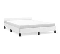 ""SALE 2026""Cadre de lit Adulte et jeunes - Structure pour lit 2 personnes - avec tête de lit - 197x146x50cm blanc 140x190cm,23.8 Kg