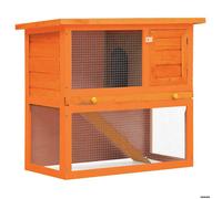 ""SALE 2026"" Cage à poulets Brun - Clapier d'extérieur Enclos pour petits animaux 1 porte Bois PRO738962572