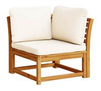 ""SALE 2026""Canapé d'angle de jardin - Pour Salon Balcon - coussins 73x73x65cm bois massif acacia,73x73x65cm 14.9 Kg 5821190