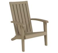""SALE 2026""Chaise de jardin - CITY GARDEN - Extérieur - Adirondack marron clair polypropylène,63x85x93cm 9.1 Kg 7756572