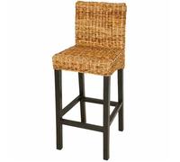 ""SALE 2026""Chaise Haute de Bar pour Cuisine, Salon, Café Brun - Tabourets de bar - lot de 2 - Abaca,45x44x111cm 22 Kg 114805