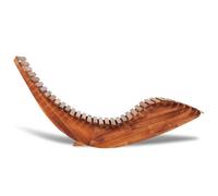 ""Sale 2026"" Chaise longue/Transat - BURKE - 1 PLACE - basculante Bois d'acacia Cc1131