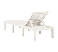 ""Sale 2026"" Chaise longue/Transat - BURKE - 1 PLACE - plastique blanc Cc885