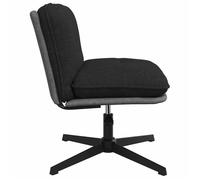 ""Sale 2026"" Chaise pivotante de bureau - 1 place - Noir Tissu - 67x72x(83 - 93) cm DD599