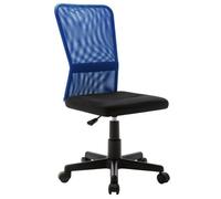 ""SALE 2026"" Chaise pivotante de bureau Bleu - Chaise de bureau Noir et bleu 44x52x100cm Tissu en maille PRO154915737