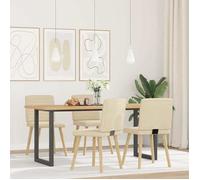 ""SALE 2026""Chaises à manger - lot de 4 - Chaises de Salon - crème tissu,45x54x86cm 33.2 Kg 8335657