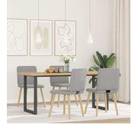 ""SALE 2026""Chaises à manger - lot de 4 - Chaises de Salon - gris nuage tissu,45x54x86cm 33.6 Kg 7158553