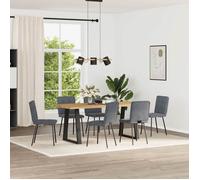 ""SALE 2026""Chaises à manger - lot de 6 - Chaises de Salon - gris foncé velours,45x54x83cm 44.1 Kg 3866078