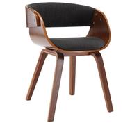 ""SALE 2026""Chaises de Salon,design simple, Gris - Chaise à manger gris bois courbé et tissu,53x52x70cm 8.68 Kg 326967