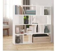 ""SALE 2026"" Cloison de séparation Blanc - Bibliothèque/Séparateur de pièce Blanc brillant 105x24x102cm PRO760059710