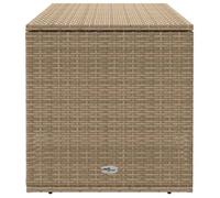 ""Sale 2026"" Coffre à coussins d'extérieur - BURKE - MEUBLE JARDIN - beige 100x55x55,5 cm - polyrotin CC31