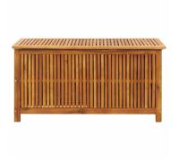 ""Sale 2026"" Coffre de rangement de jardin - BURKE - grande espace - 113x50x58 cm - Bois d'acacia solide CC64