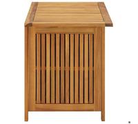 ""Sale 2026"" Coffre de rangement de jardin - BURKE - grande espace - 90x50x58 cm - bois d'acacia massif CC55