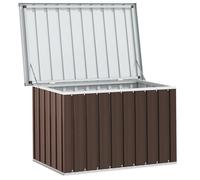 ""Sale 2026"" Coffre de rangement de jardin - BURKE - grande espace - Marron 109x67x65 cm - CC217