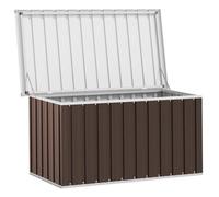 ""Sale 2026"" Coffre de rangement de jardin - BURKE - grande espace - Marron 129x67x65 cm - CC221