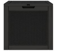 ""Sale 2026"" Coffre de stockage de jardin - BURKE - grande espace - noir 55,5x43x53 cm - polypropylène CC99
