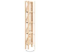 ""SALE 2026""Colonne pour livres rustique - Étagère documents Beige - Étagère d'angle bois de cèdre 27x27x110cm 1.96 Kg 758108