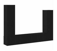 ""SALE 2026""Ensemble meuble TV - WINWIN - Cabinet HiFi - Pour salon - 6 pcs Chêne noir - bois d'ingénierie 57.55 Kg 1964423
