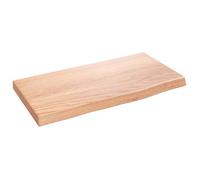 ""SALE 2026""Étagère murale - Étagère flottante de salon - marron clair 40x20x2cm bois chêne massif traité 1.4 Kg 8088296