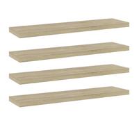 ""SALE 2026"" Étagères Brun - Panneau de bibliothèque 4 pcs chêne sonoma - Bois d’ingénierie PRO295589629