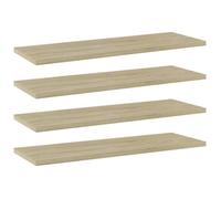 ""SALE 2026"" Étagères Brun - Panneau de bibliothèque 4pcs Chêne sonoma 60x20x1,5cm Aggloméré PRO517321867