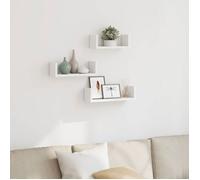 ""SALE 2026"" Étagères murale,ensemble élégant Blanc - Étagères murales 3 pcs blanc bois d'ingénierie PRO685985209