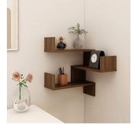 ""SALE 2026"" Étagères murale,ensemble élégant Brun - Étagère d'angle murale Chêne marron 40x40x50cm - bois ingénierie PRO563861676