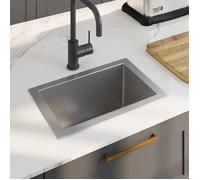 ""SALE 2026"" Évier/lavabo pour cuisine/salle de bain Argent - Évier de cuisine fait à la main Acier inoxydable PRO620788981