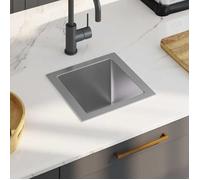 ""SALE 2026"" Évier/lavabo pour cuisine/salle de bain Argent - Évier de cuisine fait main Acier inoxydable PRO361795557