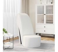 ""SALE 2026"" Fauteuil Chaise de relaxation Blanc - Chaise en forme de chaussure à talon haut Blanc Similicuir PRO546903613
