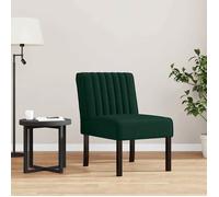 ""SALE 2026"" Fauteuil Chaise de relaxation Vert - Fauteuil sans accoudoirs vert foncé velours PRO965652206