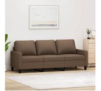 ""SALE 2026"" Fauteuil/Chaise-Sofa Brun - Canapé à 3 places Marron 180cm Tissu PRO371564609