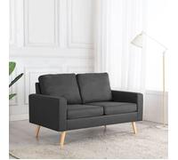 ""SALE 2026"" Fauteuil/Chaise-Sofa Gris - Canapé à 2 places Gris foncé Tissu PRO133497165