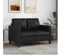 ""SALE 2026"" Fauteuil/Chaise-Sofa Noir - Canapé à 2 places Noir 120cm Similicuir PRO195559678