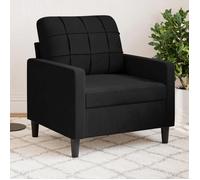 ""SALE 2026"" Fauteuil/Chaise-Sofa Noir - Fauteuil Noir 60cm Velours PRO891866452