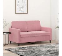 ""SALE 2026"" Fauteuil/Chaise-Sofa Rose - Canapé à 2 places Rose 120cm Velours PRO513149723