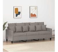 ""SALE 2026"" Fauteuil/Chaise-Sofa Taupe - Canapé à 3 places Taupe 180cm Tissu PRO717742223