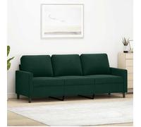 ""SALE 2026"" Fauteuil/Chaise-Sofa Vert - Canapé à 3 places Vert foncé 180cm Velours PRO335665819