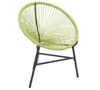""SALE 2026""Fauteuil patios, balcons, Vert - Chaise de jardin - KENNETH - Acapulco Résine tressée Vert,69x66x87cm,69x66x87cm 6.2 Kg 1