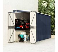 ""SALE 2026"" Garage pour robot tondeuse Anthracite - Abri de jardin mural Anthracite 118x288x178cm Acier PRO502564463