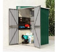 ""SALE 2026"" Garage pour robot tondeuse Vert - Remise de jardin murale Vert 118x100x178cm Acier galvanisé PRO330832944