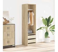 ""SALE 2026""Garde-robe avec tiroirs - moderne-design - bois d'ingénierie - robe avec tiroirs - chêne sonoma - avec 2 tiroirs - 50x50x