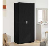 ""SALE 2026"" Garde-robe Noir - Armoire avec stockage Noir 80x51x180cm - bois d'ingénierie PRO912346347