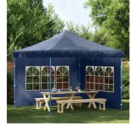 ""SALE 2026"" Gazebo de jardin Contre UV Bleu - Paroi de tente de réception 2 pcs avec fenêtre PE Bleu PRO332138029