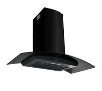 ""SALE 2026"" Hotte aspirante Noir - Hotte murale Acier inoxydable 756 m³/h 90cm Noir PRO336321239