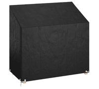 ""SALE 2026"" Housses pour meubles d'extérieur Noir - Housse de banc de jardin 8 œillets 130x70x70/88cm polyéthylène PRO371198338